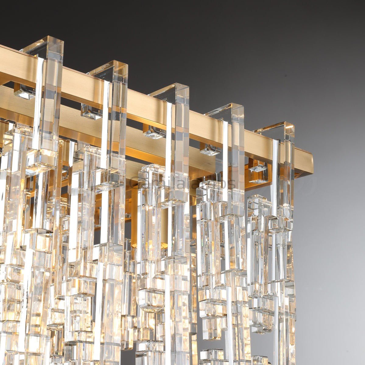Marigan Elegant Rectangular K9 Crystal Chandelier 60" - Camilalamps - CAM1007