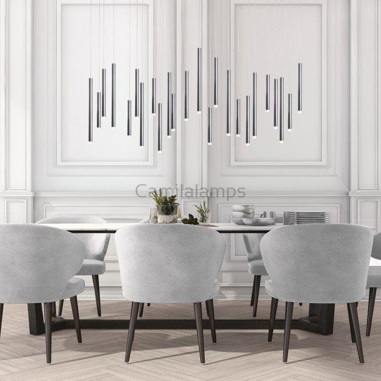 Bellini Rectangular Tubular Pendant Light Chandelier - Camilalamps - STPL3222 - RC - 28