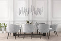 Bellini Rectangular Tri - Tone Tubular Pendant Light Chandelier - Camilalamps - BL32 - 1