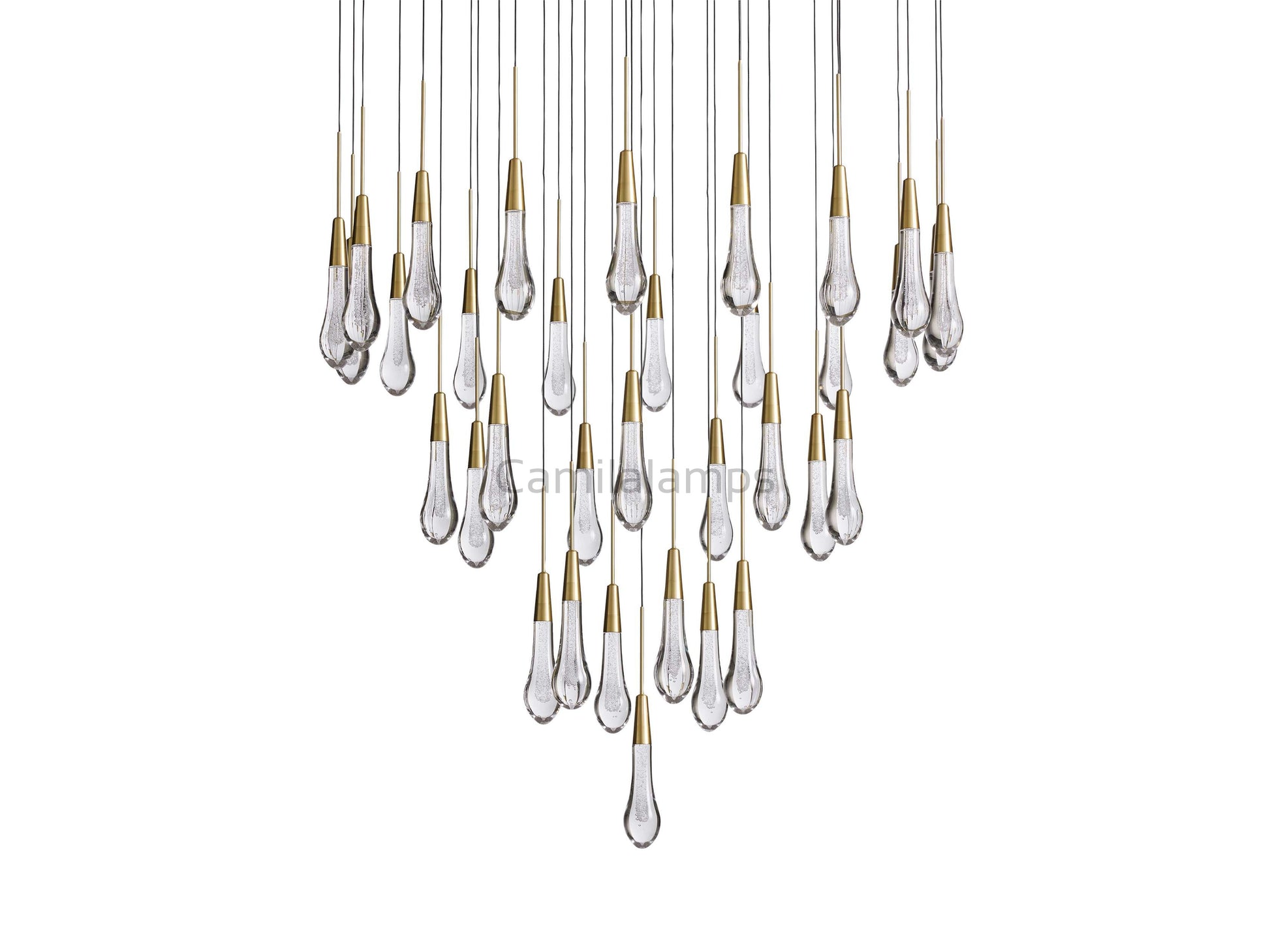 Solitaire Round Chandelier 17"24"36"58" - Camilalamps - SOLI36 - 3N