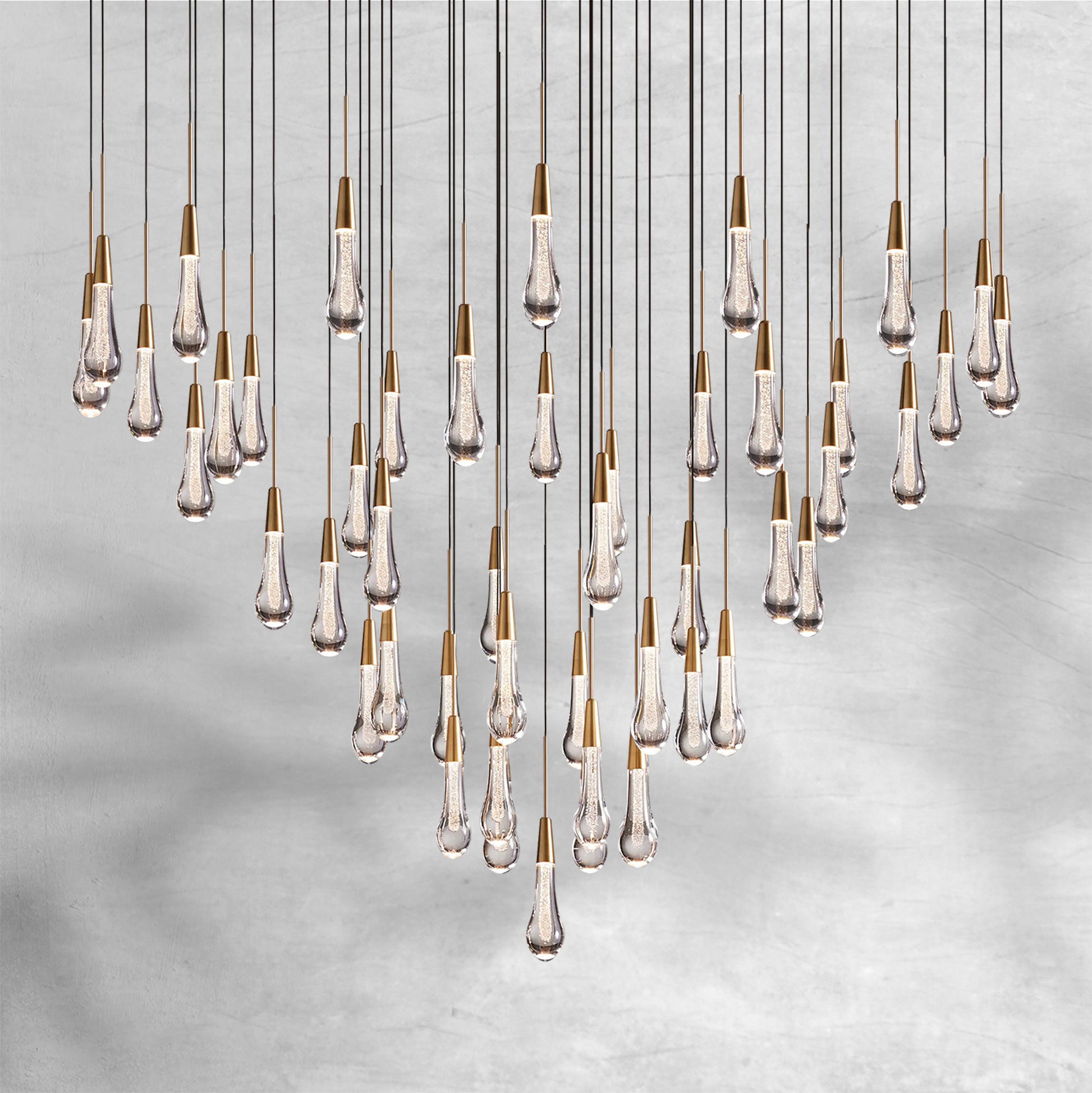 Solitaire Round Chandelier 17"24"36"58" - Camilalamps - SOLI17 - 1S
