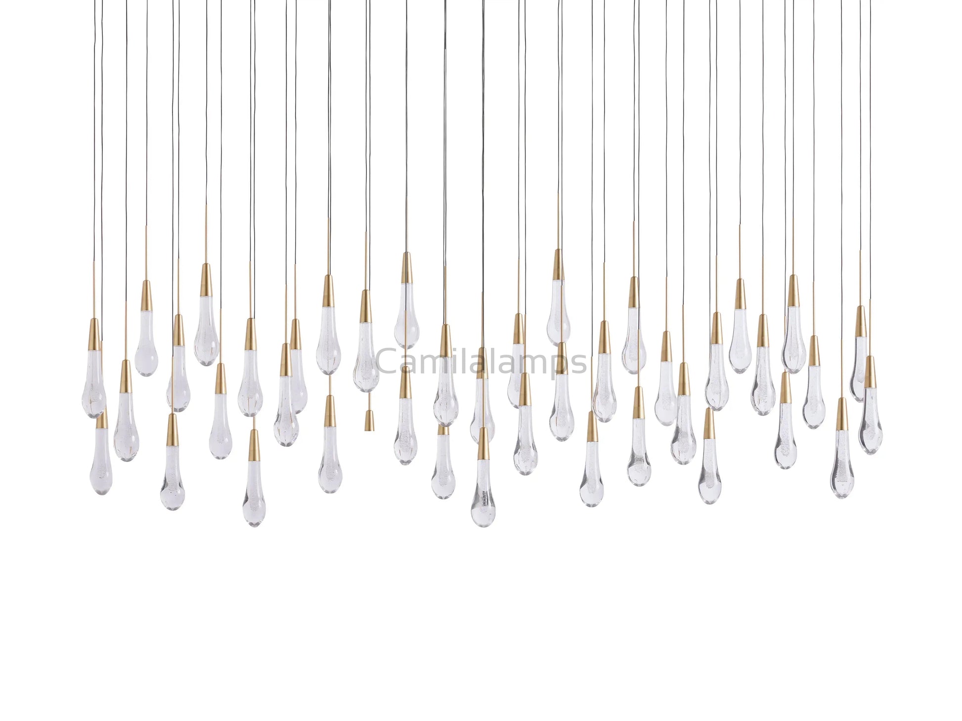Solitaire Linear Chandelier 37"50"60"70"87"120" - Camilalamps - CAA - 10020A2