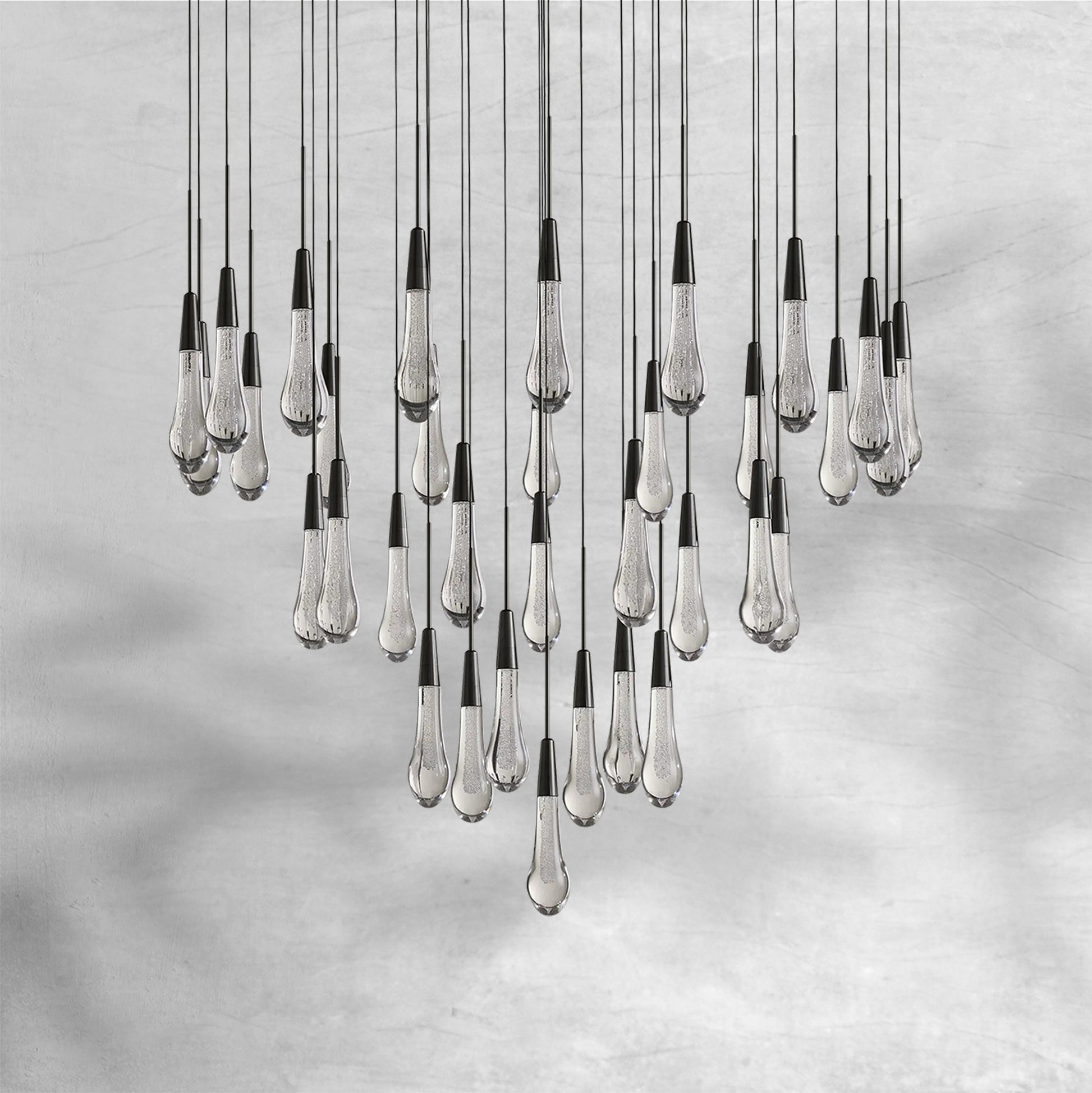 Solitaire Round Chandelier 17"24"36"58" - Camilalamps - SOLI17 - 1S