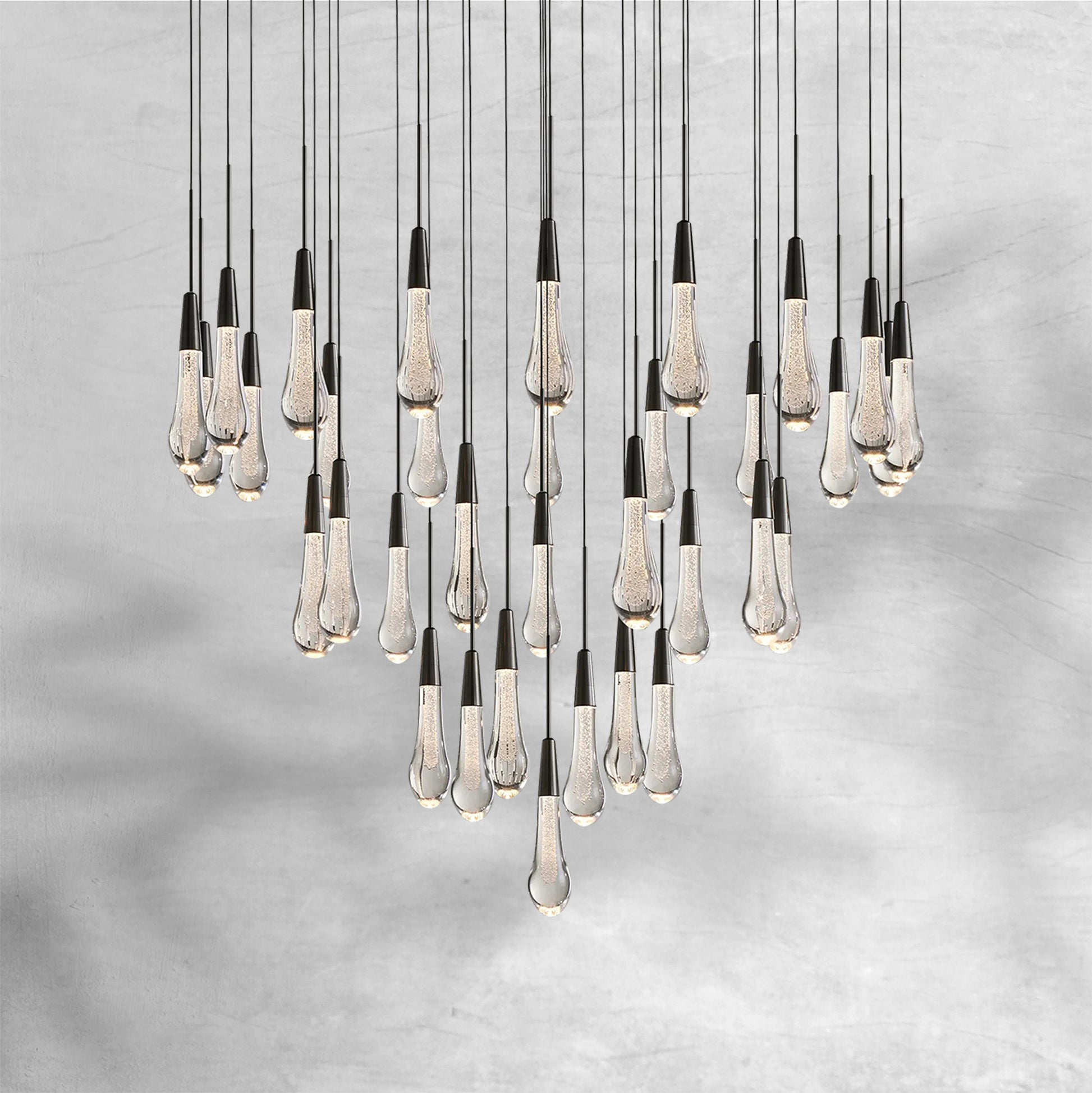 Solitaire Round Chandelier 17"24"36"58" - Camilalamps - SOLI17 - 1S