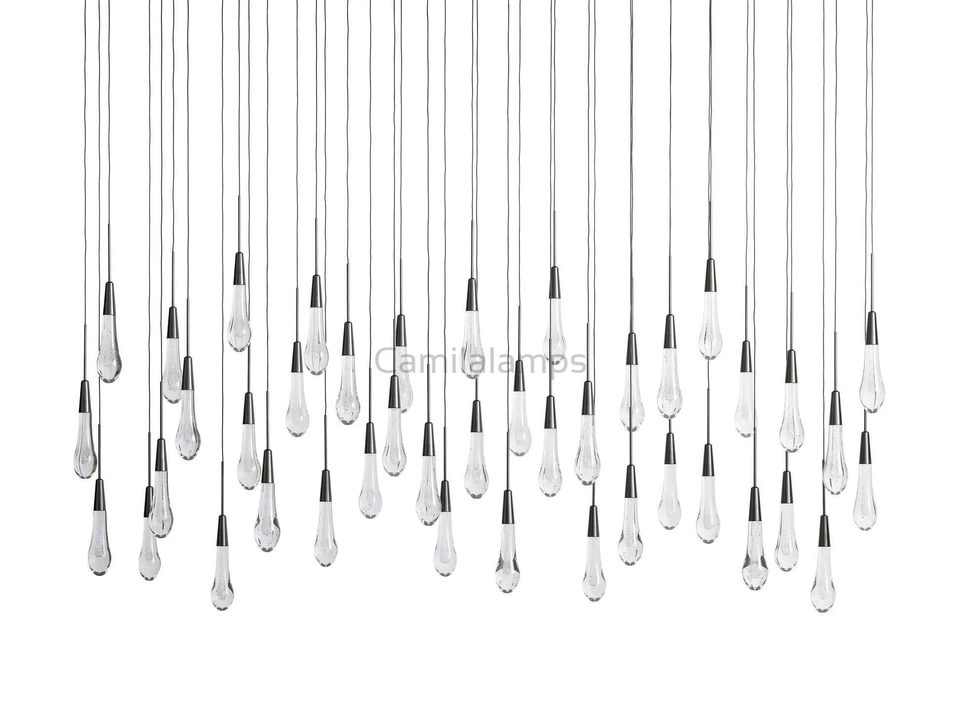 Solitaire Linear Chandelier 37"50"60"70"87"120" - Camilalamps - CAA - 10020A2