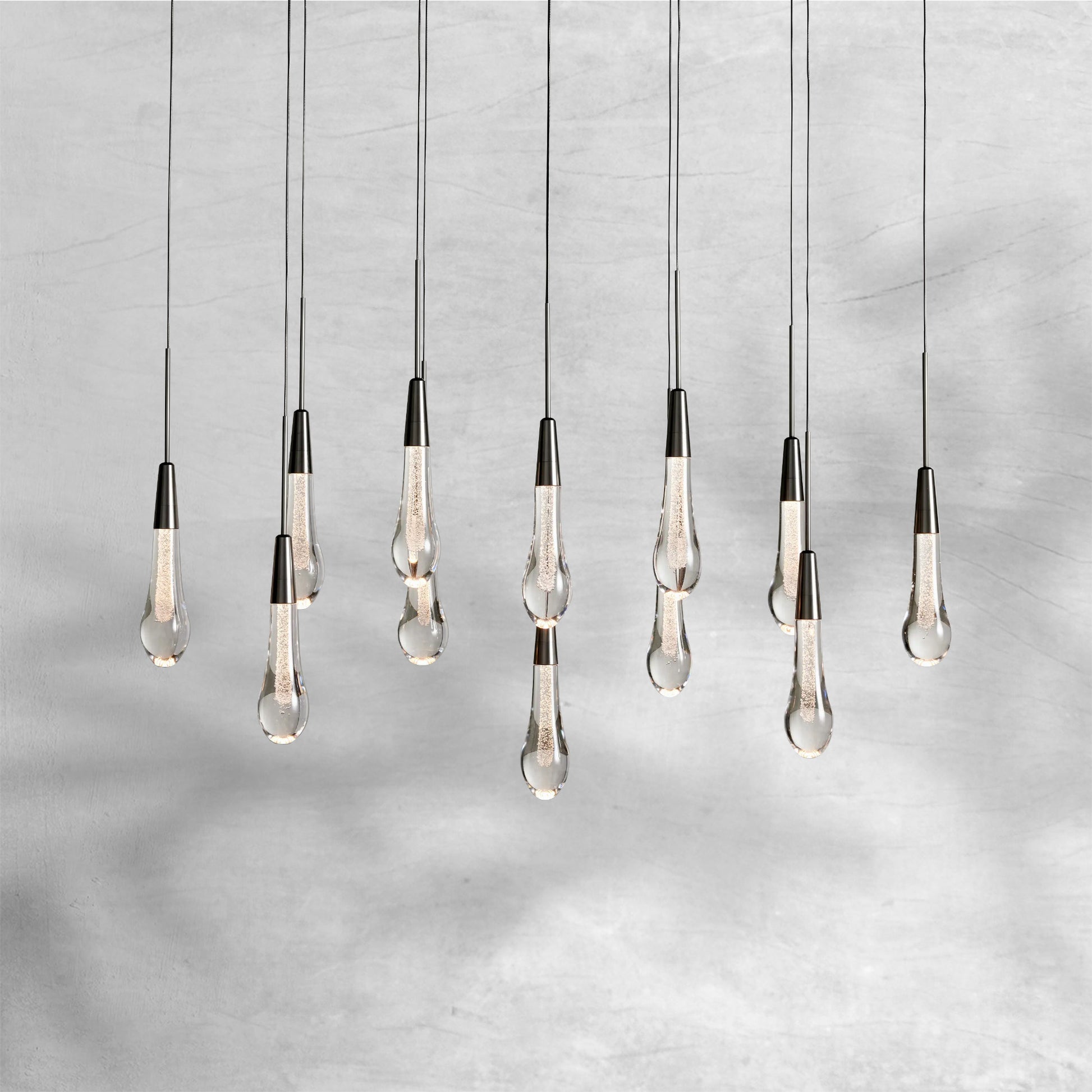 Solitaire Linear Chandelier 37"50"60"70"87"120" - Camilalamps - CAA - 10020A2