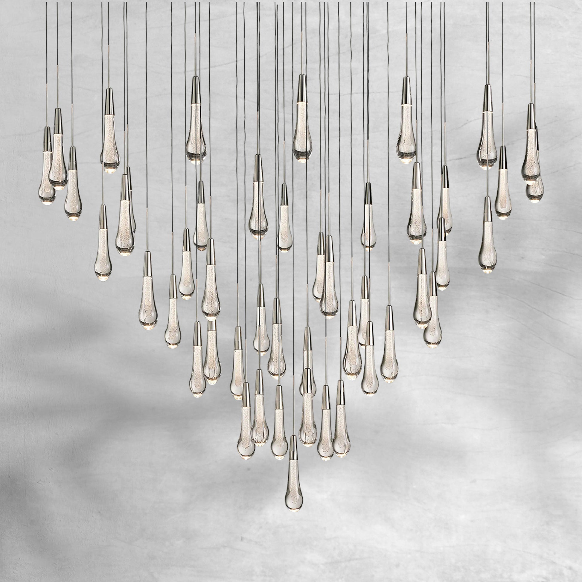 Solitaire Round Chandelier 17"24"36"58" - Camilalamps - SOLI36 - 3N