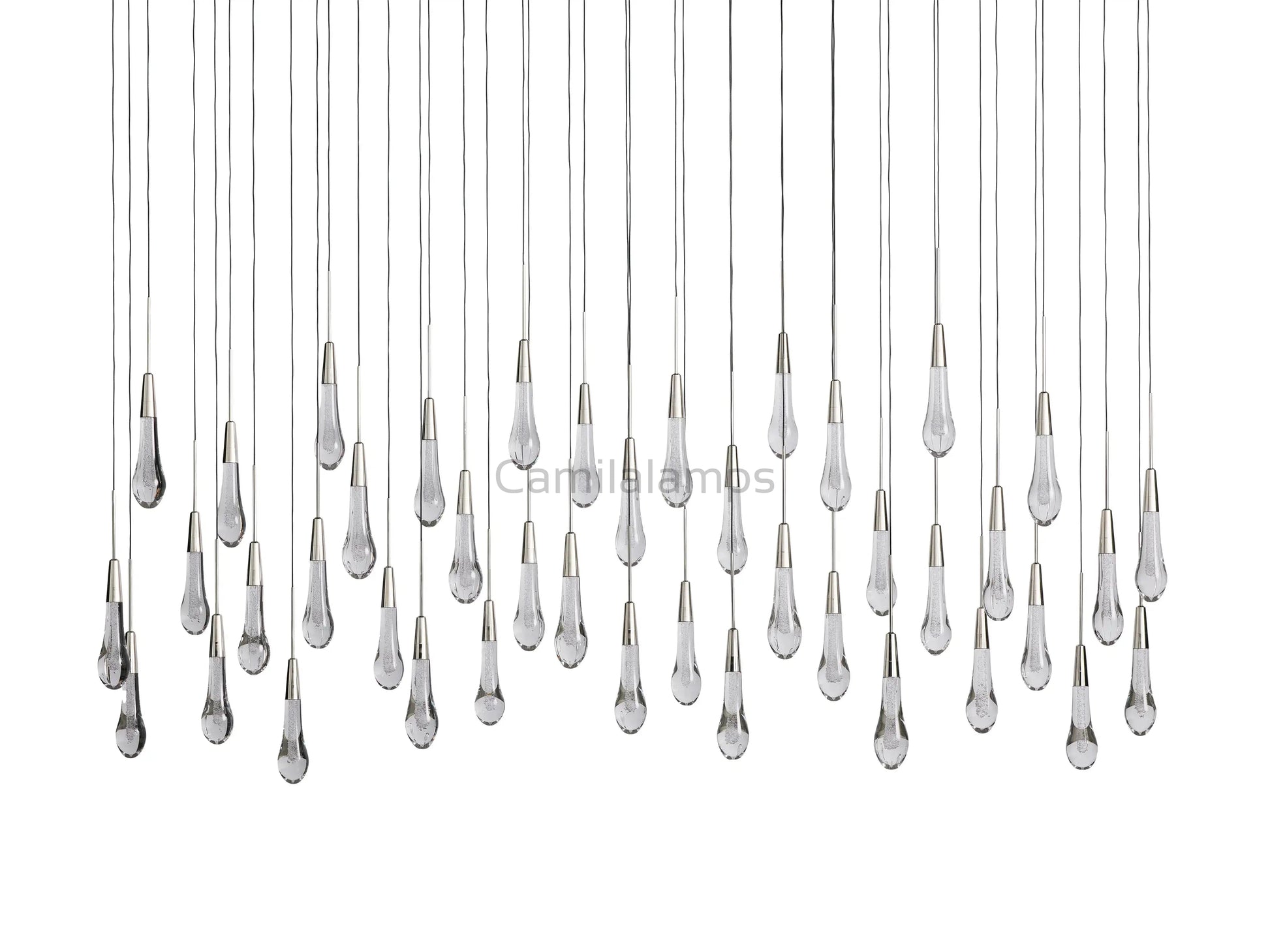Solitaire Linear Chandelier 37"50"60"70"87"120" - Camilalamps - CAA - 10020A2