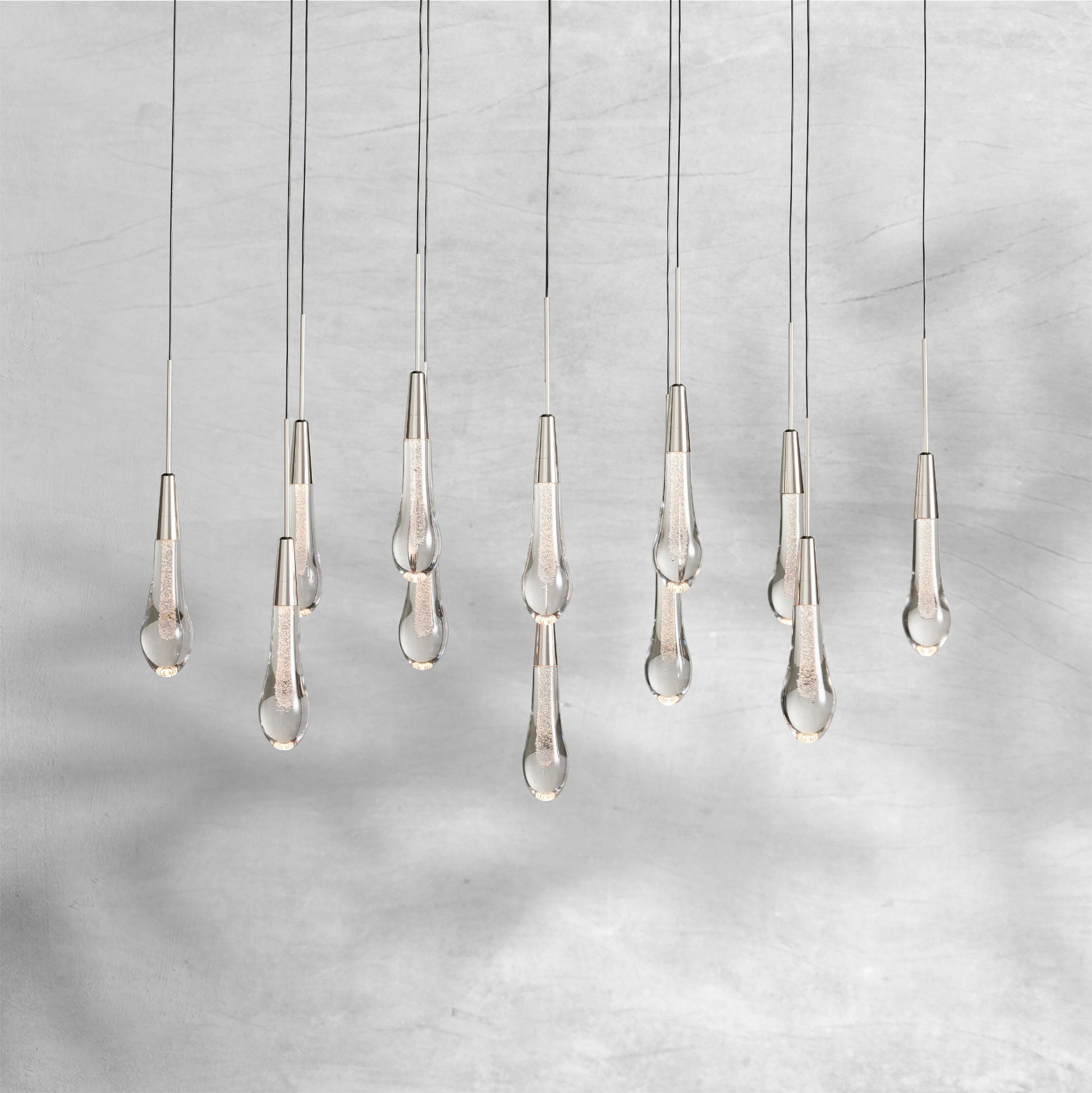 Solitaire Linear Chandelier 37"50"60"70"87"120" - Camilalamps - CAA - 10020A2