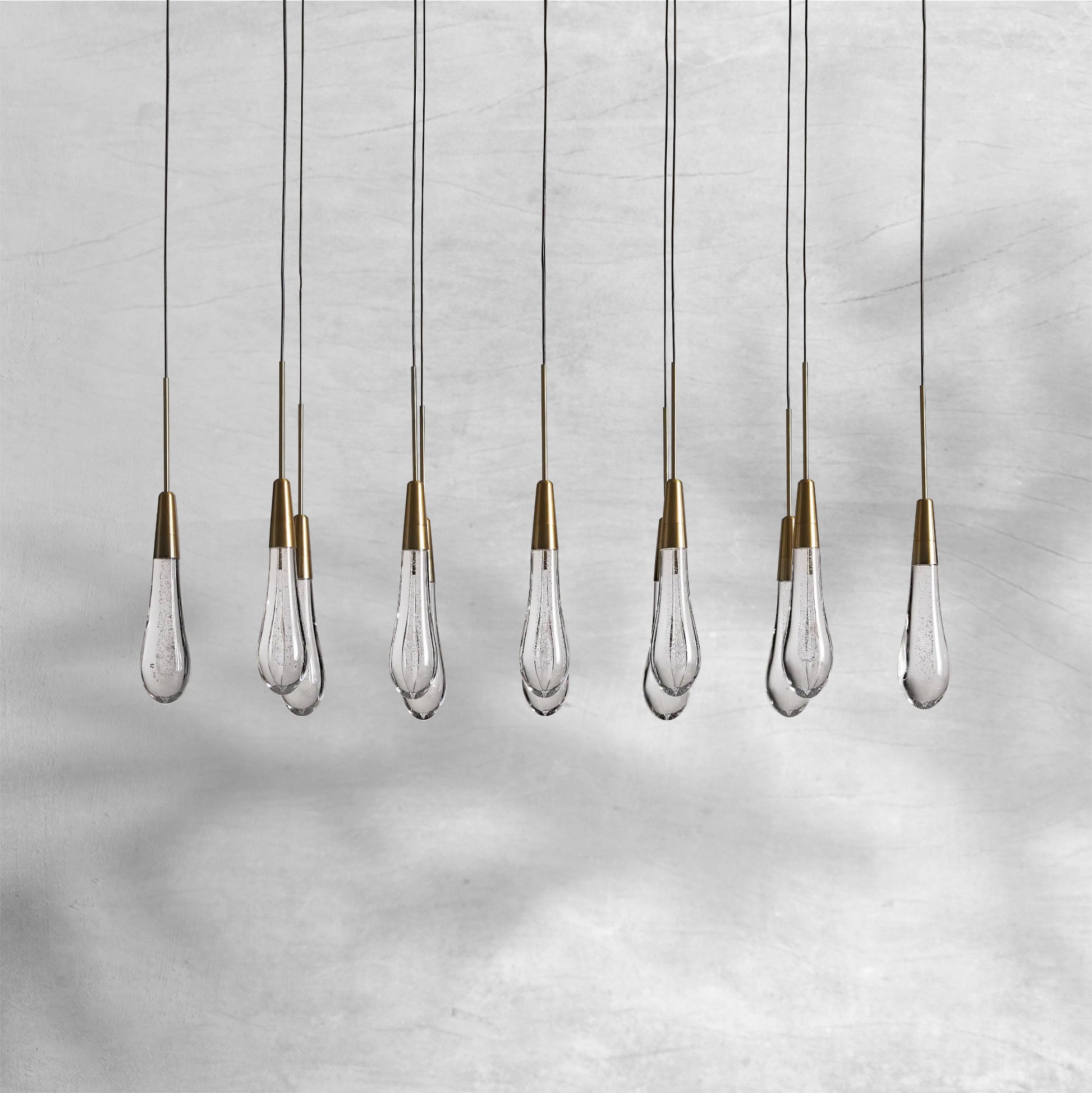 Solitaire Linear Chandelier 37"50"60"70"87"120" - Camilalamps - CAA - 10020A2