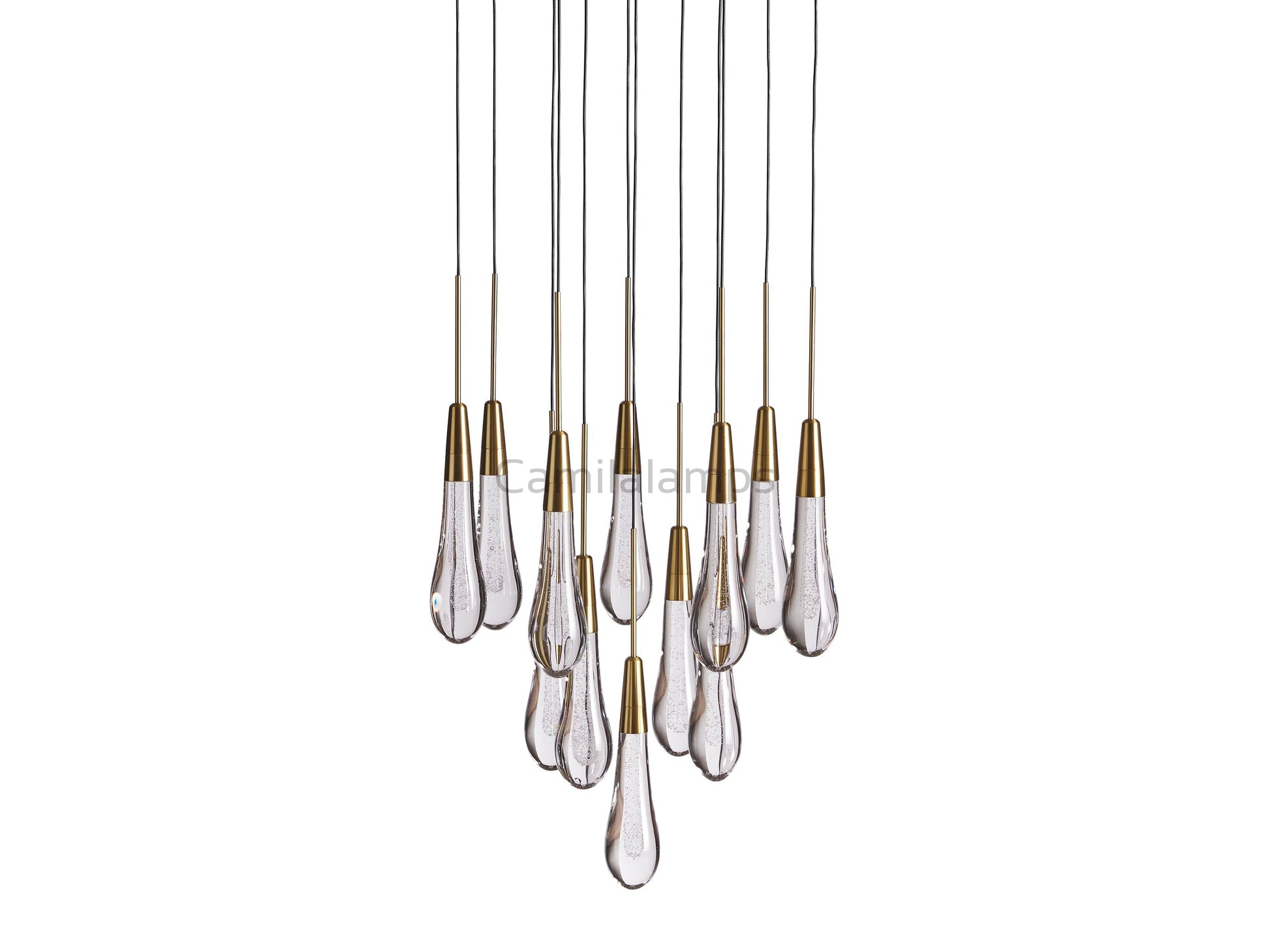 Solitaire Round Chandelier 17"24"36"58" - Camilalamps - SOLI36 - 3N