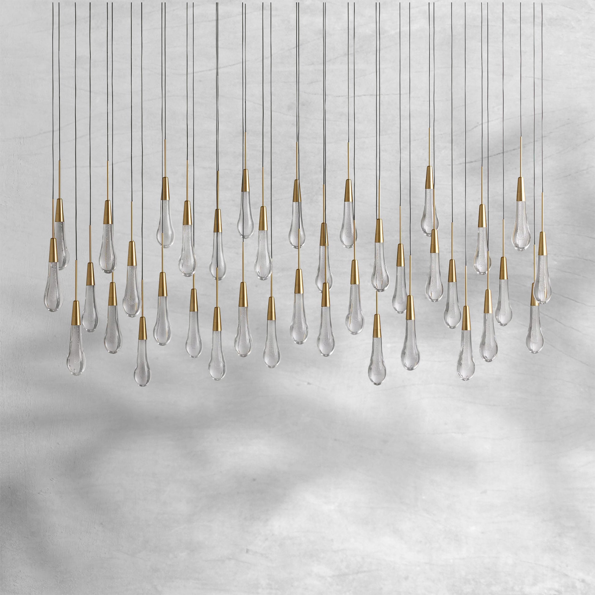 Solitaire Linear Chandelier 37"50"60"70"87"120" - Camilalamps - CAA - 10020A2
