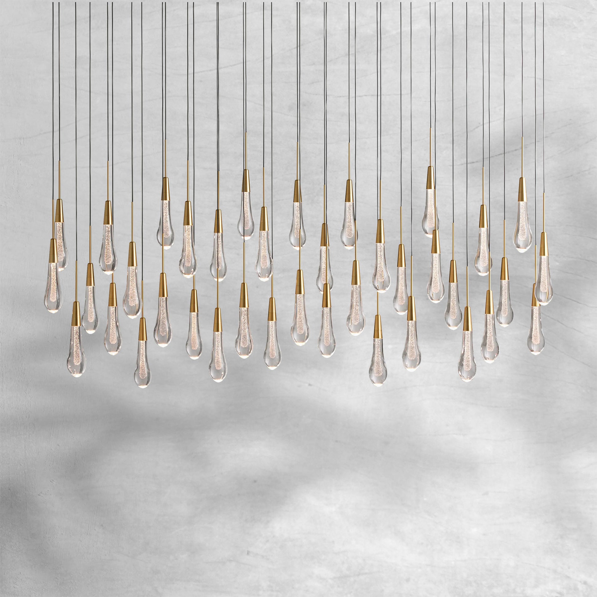Solitaire Linear Chandelier 37"50"60"70"87"120" - Camilalamps - CAA - 10020A2