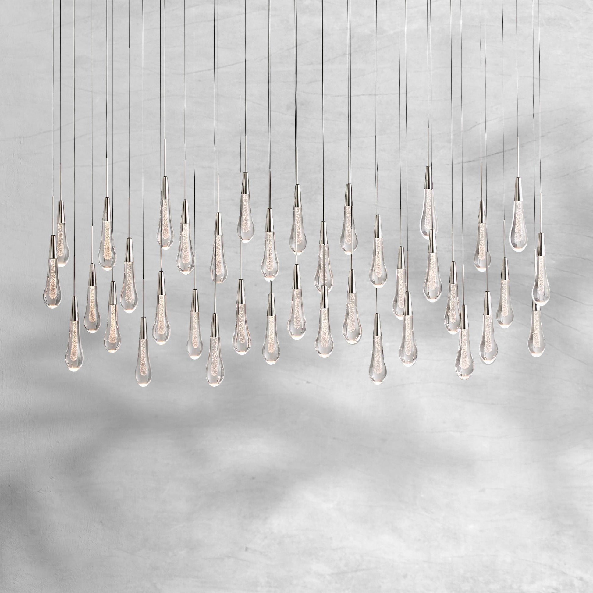 Solitaire Linear Chandelier 37"50"60"70"87"120" - Camilalamps - CAA - 10020A2