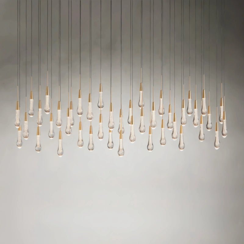 Solitaire Linear Chandelier 37"50"60"70"87"120" - Camilalamps - Soli70 - 1B