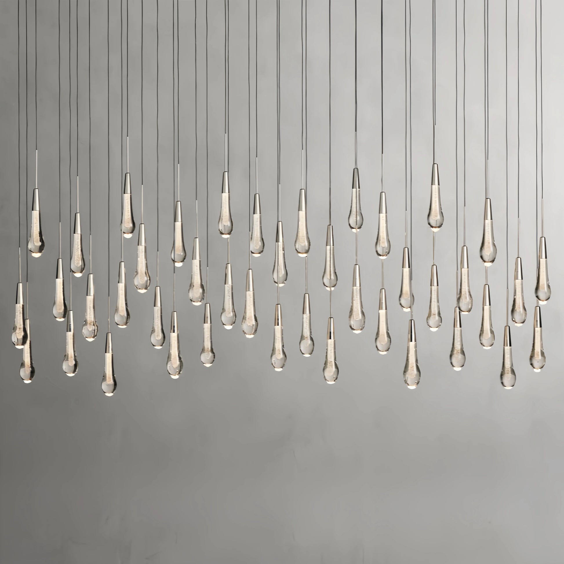 Solitaire Linear Chandelier 37"50"60"70"87"120" - Camilalamps - Soli70 - 3N