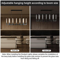 Modern Glass Tube Gold Pendant Lights – Adjustable 4 - Light Chandelier for Kitchen Island, Dining Room, Bedroom – Farmhouse & Contemporary Style with Included Bulbs - Camilalamps - B0F6YLDZVZ