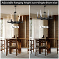 Modern Glass Tube Gold Pendant Lights – Adjustable 4 - Light Chandelier for Kitchen Island, Dining Room, Bedroom – Farmhouse & Contemporary Style with Included Bulbs - Camilalamps - B0F6YLDZVZ