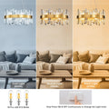 Chandelier for Dining Room, D39.4 Gold K9 Crystal Pendant Light, 20 - Light Round Over Table, Hanging Ceiling Light Fixture for Kitchen Island, Entryway, Foyer - Camilalamps - B0DMFF1692
