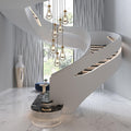 Raindrop Pendant Lights Set of 2,Kitchen Island Hanging Light Fixtures, Modern Art Raindrop Clear Solid Glass Chandelier for Dining Room for Porch, Corridor, Living Room - Camilalamps - B0CSPP5CY4