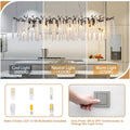 Modern Crystal Chandelier, 47.2