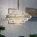 Luxury Cake Shape Living Room Crystal Chandelier - Camilalamps - CAM1729