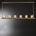 Paricia Glass Linear Chandelier 49
