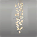 Queenie marble disc Long Round chandelier For Loft - Camilalamps - QUENNIE - 3
