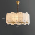 Alabaster Lorry Round Chandelier 20