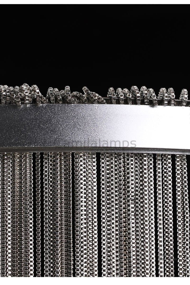 Valeria Aluminum Luxury Round Chain Tassel Chandelier - Camilalamps - CAM - VA - 04