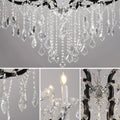 Large Gold Crystal Chandelier Light Fixtures - 24 Lights Modern Crystal Chandeliers for Hotel, Lobby, Foyer, Entryway Hall, Staircase High Ceiling Chandelier 2 Layers - Camilalamps - B0F93R7H6W