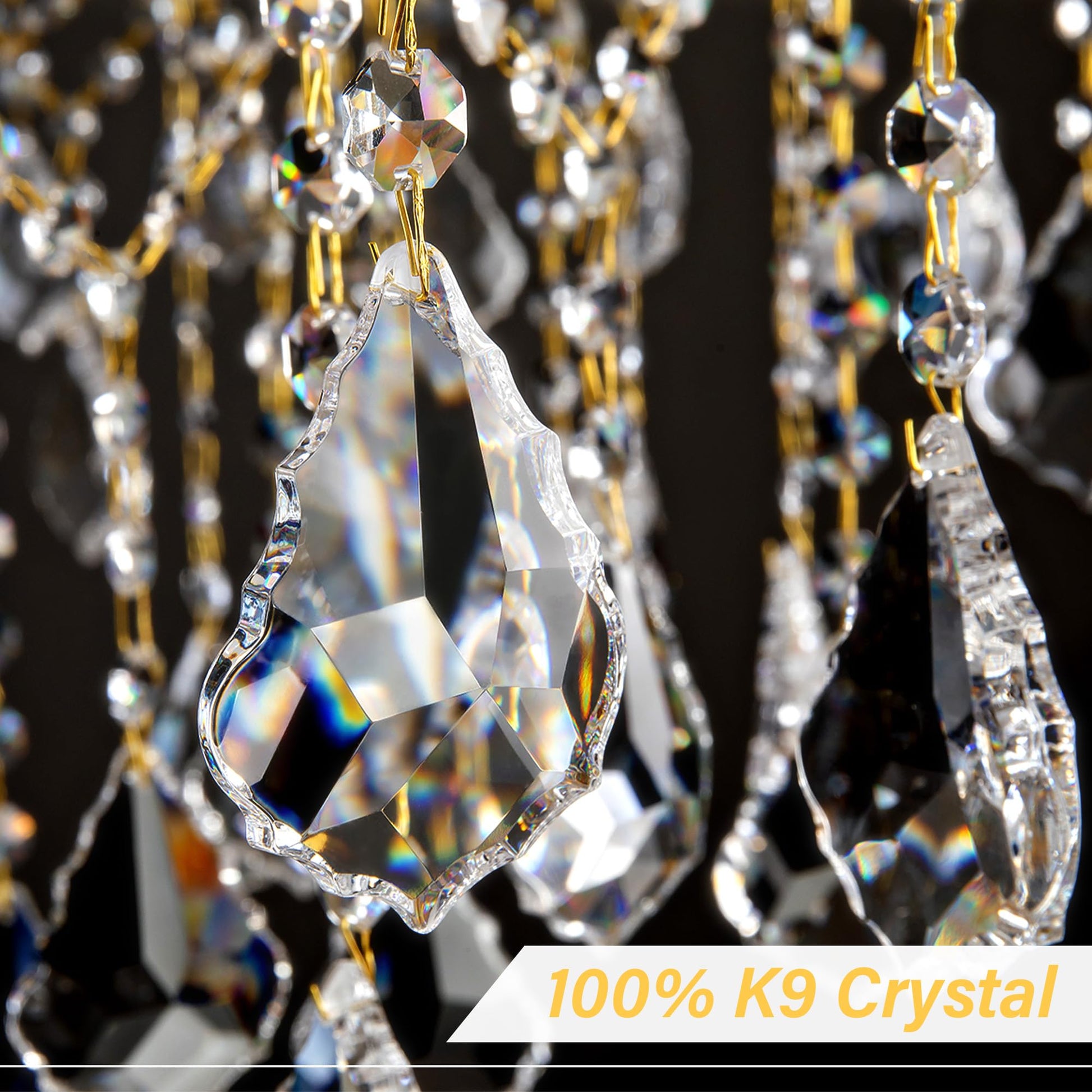 Large Gold Crystal Chandelier Light Fixtures - 24 Lights Modern Crystal Chandeliers for Hotel, Lobby, Foyer, Entryway Hall, Staircase High Ceiling Chandelier 2 Layers - Camilalamps - B0F93R7H6W