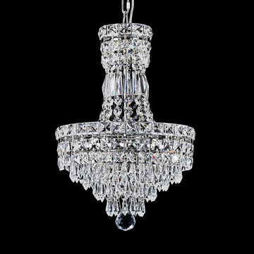 Crystal Chandelier Ceiling Light,5-Lights Golden Finish Classic Raindrop Chandeliers Luxury for Living Room Foyer Hallway