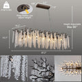 Modern Crystal Chandelier, 47.2