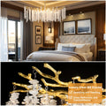 Modern Crystal Chandelier, 47.2