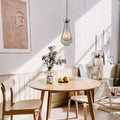 Raindrop Pendant Lights Set of 2,Kitchen Island Hanging Light Fixtures, Modern Art Raindrop Clear Solid Glass Chandelier for Dining Room for Porch, Corridor, Living Room - Camilalamps - B0CSPP5CY4