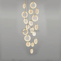 Queenie marble disc Long Round chandelier For Loft - Camilalamps - QUENNIE - 9