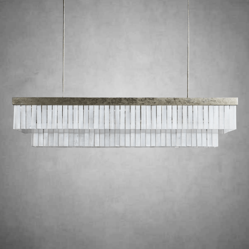 Cameron Rectangular Chandelier 49"59" - Camilalamps - CA - 2036H436