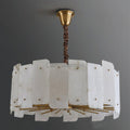 Alabaster Lorry Round Chandelier 20