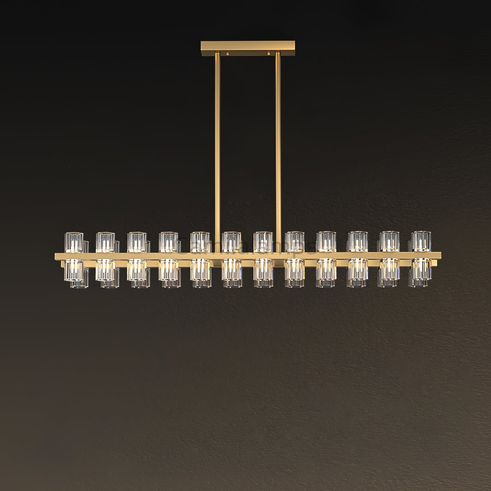 Arcachon Crystal Rectangular Chandelier48" 54" 72" - Camilalamps - 21990