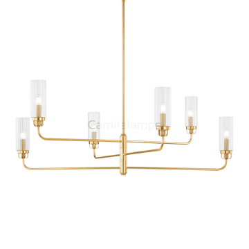 Halifax Clear Functional Design Chandelier - Camilalamps - 9306 - AGB