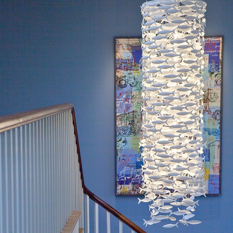 Porcelain Fish Shape Dining Table Chandelier - Camilalamps - CA - X - 14509