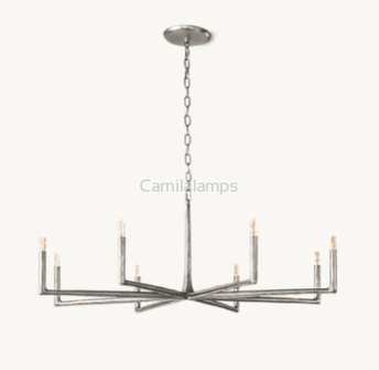 Avarital Forged Round Chandelier 36" 48” 60” 72” - Camilalamps - ARTT - 6