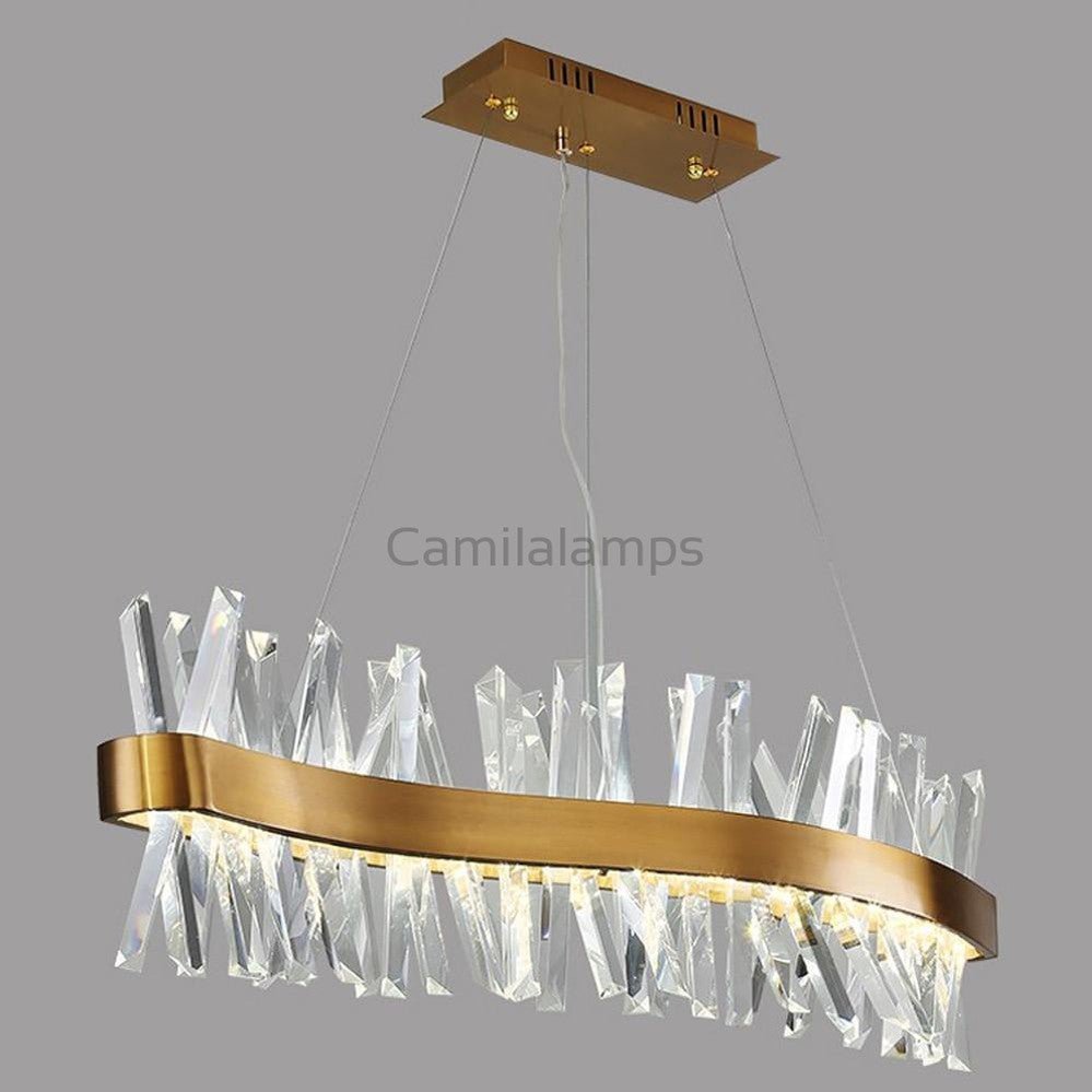 Arsenio Wave Crystal Chandelier - Camilalamps - CA - A - 524