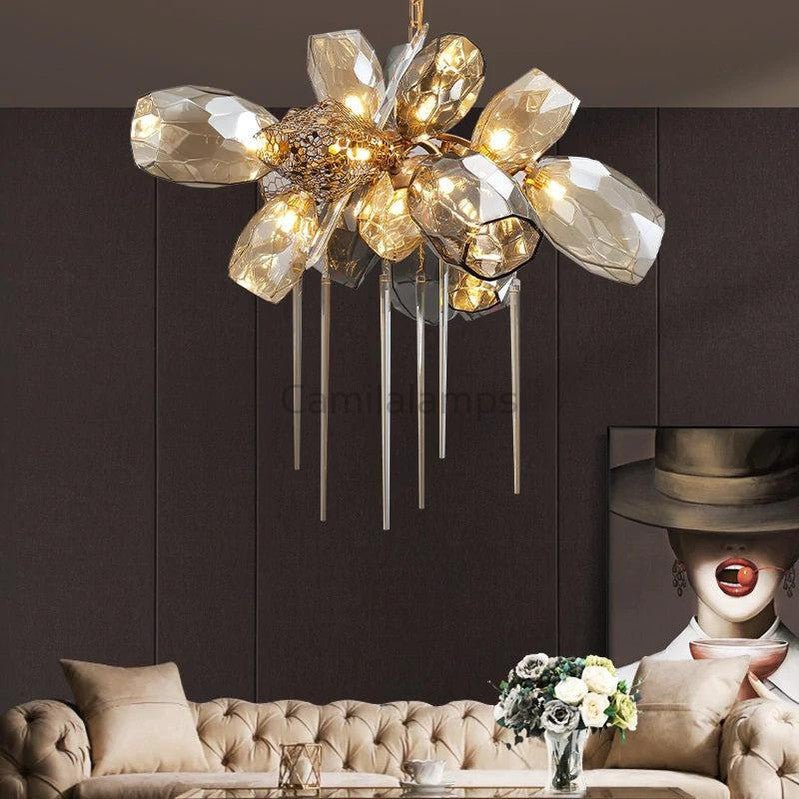 Greta Postmodern Glass Chandelier - Camilalamps - ILM0399