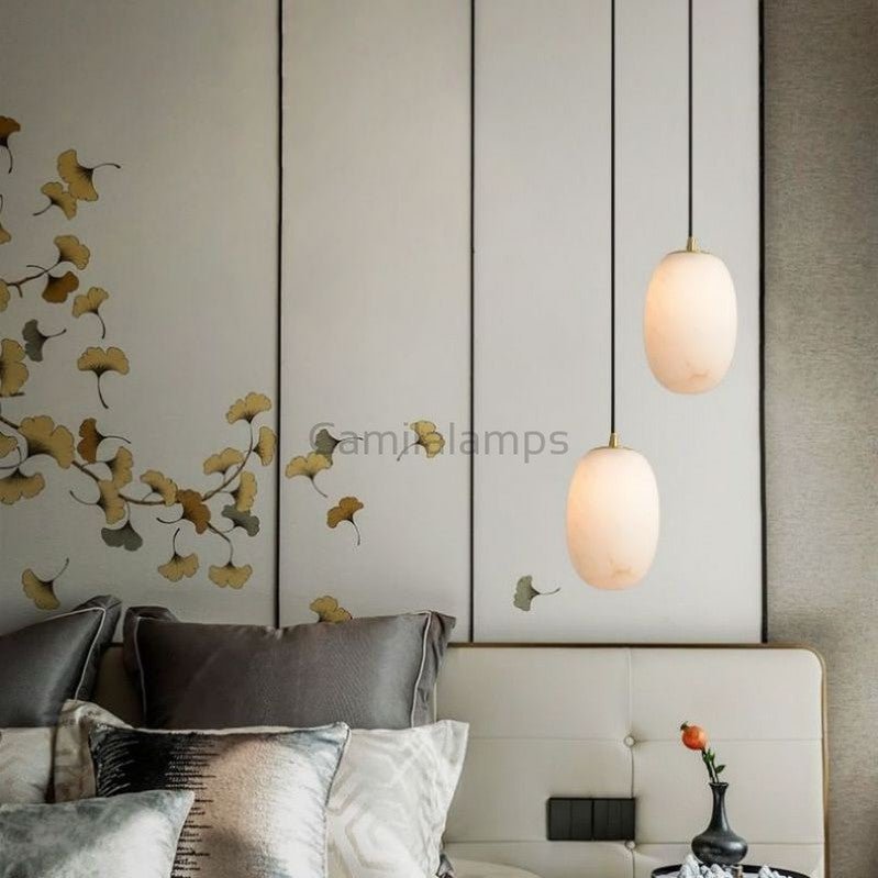 Alabaster Bedside Pendant Light - Camilalamps - CA - 34355 - 23