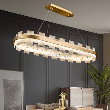 Charlene Marble Gol Modern Chandelier - Camilalamps - AL - 2