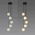 Alabaster Global Wavy Chandelier - Camilalamps - CA - AL2023 - C1198