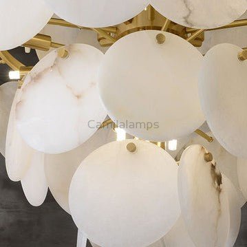 Charlene Marble Multi - Tier Round Chandelier - Camilalamps - Mar - 2