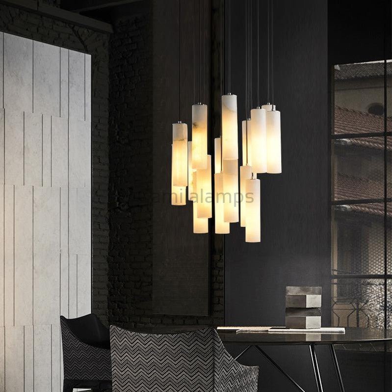 Alabaster Anne Modern Art Chandeliers - Camilalamps - Alaba - 119 - 12 Li - 2